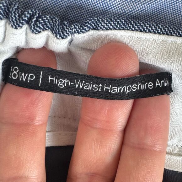 Talbots Women’s Sz 18WP High-Waist Hampshire Ankle Pants Pull-On Office Career - Picture 2 of 7